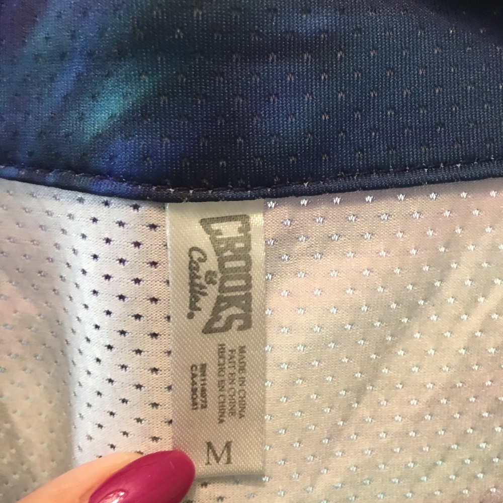 Crooks & Castles tie-dye jersey type top Size M - Picture 3 of 10